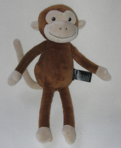 H&M Home Plush Monkey Baby Lovey Brown 12"