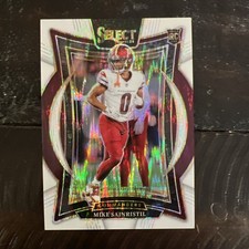 2024 Panini Select - Concourse Mike Sainristil #76 White Shock Prizm /199 (RC)