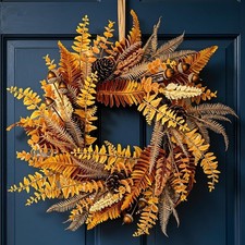 20 Inch Fall Wreath Front Door Harvest Thanksgiving Decor Handcrafted Artificial