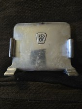 PRR Pennsylvania Railroad Silver Menu Holder