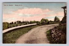 Glasco NY-New York, Panoramic View Villa St Dominic, Antique Vintage Postcard