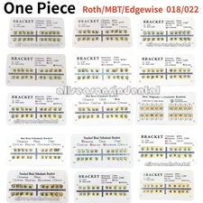36 Type Dental Monoblock Brackets Mini/Standard Roth/MBT/Edgewise 018/022 Hooks