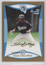 2008 Bowman Draft Prospects Gold Isaac Galloway #BDPP36 0f6