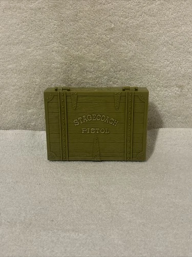 VTG MARX TOYS MINIATURE HISTORIC GUNS 4.5" STAGECOACH PISTOL CASE ONLY FREE SHIP