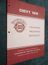 1964 Chevy Van Mechanic Training Booklet Original G.m. Manual