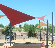 Ifenceview Red Square 19'  Sun Shade Sail Pool Canopy Awning Outdoor Commercial