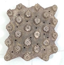 Wooden hand carved Printing Stamp Block for Fabrics Printing ZEFB-531