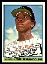 1976 Topps Traded Baseball #592T Willie Randolph NM