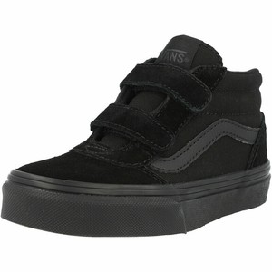Vans Active YT Ward Mid V Black Suede Child Trainers Shoes | eBay