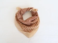 Floral Bandana Hand Block Print Bandanas Women Wraps Scarf  100% Cotton Bandana