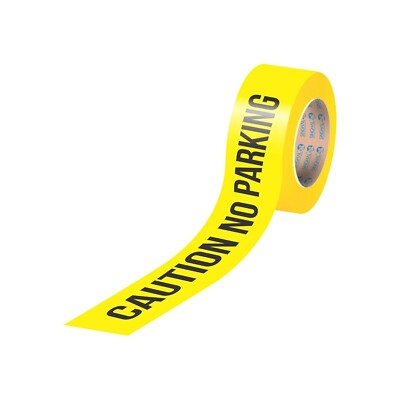 #ad No Parking Caution Tape Roll 3 Inch W x 1000 Feet Yellow with Bold Black Print $14.49