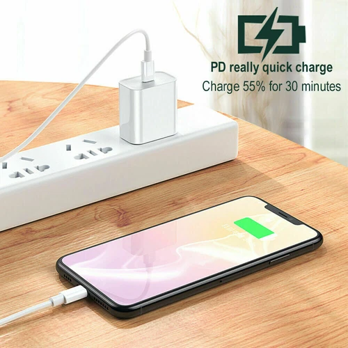 20w Fast Charge Wall Charger USB-C Cable For Apple iPhone 16 15 Pro Max iPad - 第 5/10 張圖片
