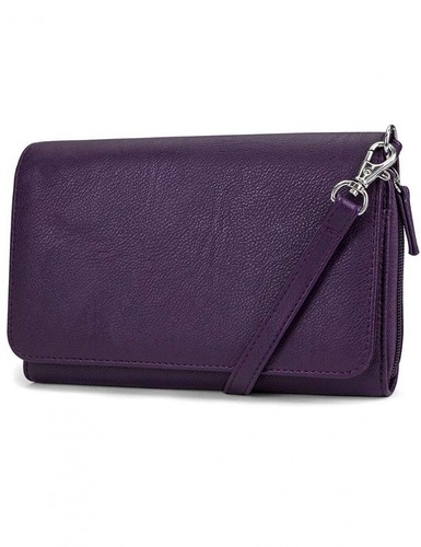 Mundi RFID Crossbody Bag For Women Anti Theft Travel Purse Handbag (Purple) - Picture 2 of 5