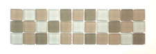 Palm Beach Glass 3x12 Frosted Decorative Border Wall Floor Tile Backsplash