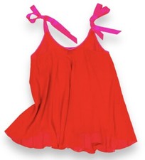 VICTORIAS SECRET M Chiffon SATIN BOW NIGHTIE CHEMISE Swing Babydoll Pajama Top