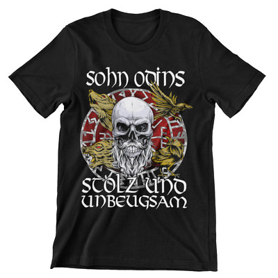 Sohn Odins Stolz Unbeugsam Wikinger T-Shirt Vikings Thor Nordmann XS-8XL #F20