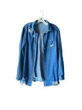 Jean button down shirt