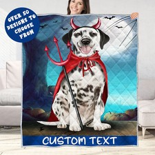 Dalmatian Quilt Dog Bedding Personalized Bed Gift Many Designs NWT