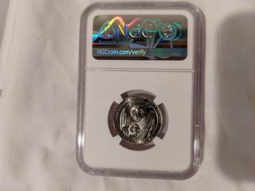 2020 W American Samoa Park NP Quarter 25c NGC MS 67 First Releases Bat Coin VDay - Picture 2 of 2