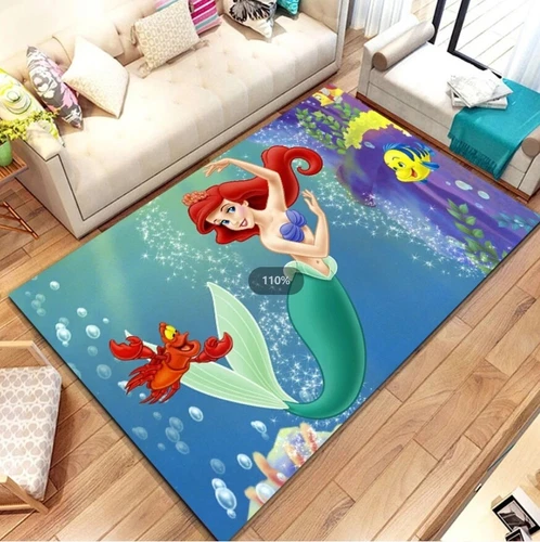 Alfombra 3D The Little Mermaid Arielle alfombra infantil alfombrilla de suelo alfombrilla de puerta - Imagen 13 de 17