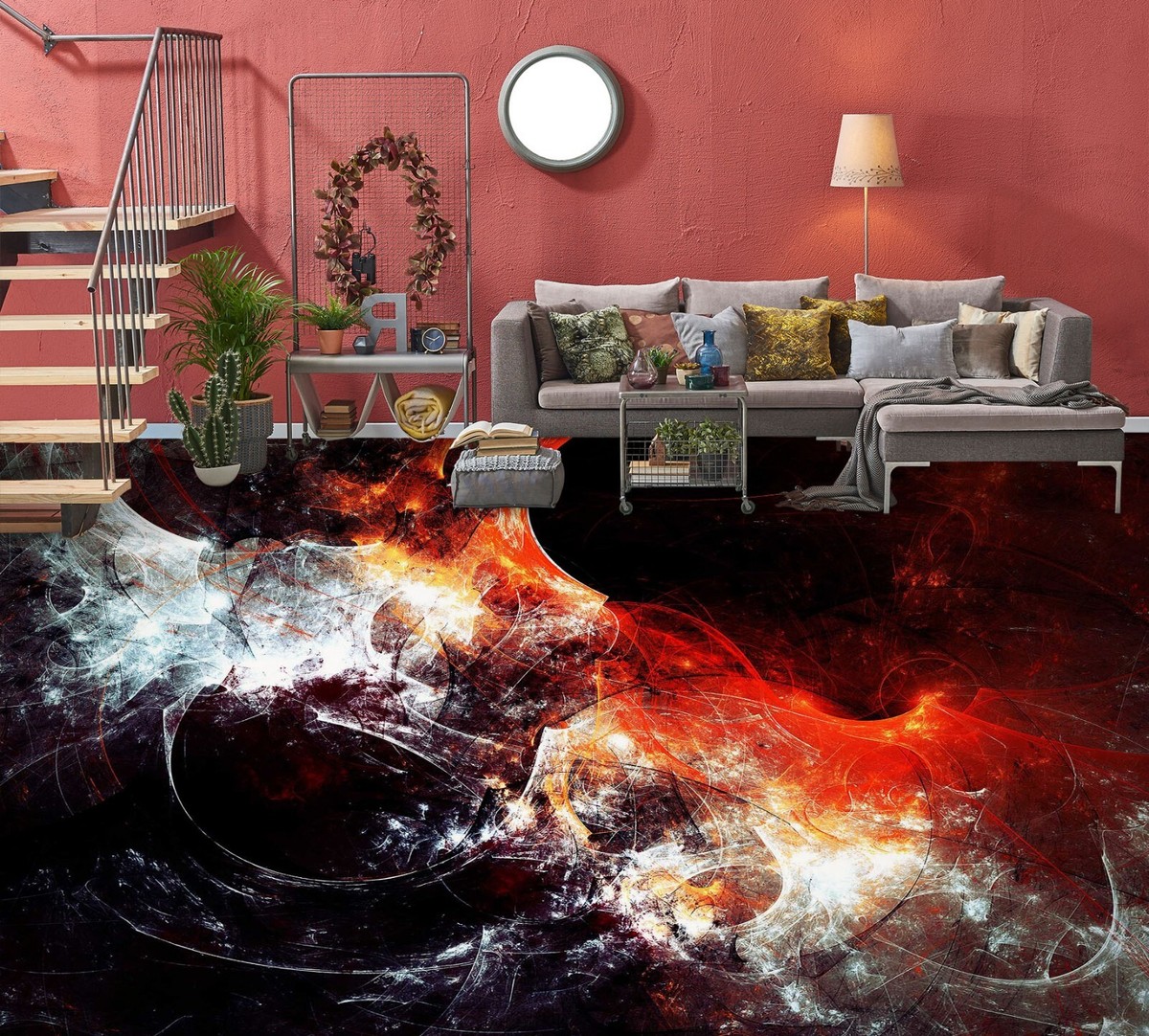 3D Texture Art SKE1820 Floor WallPaper Print Decal Epoxy Floor