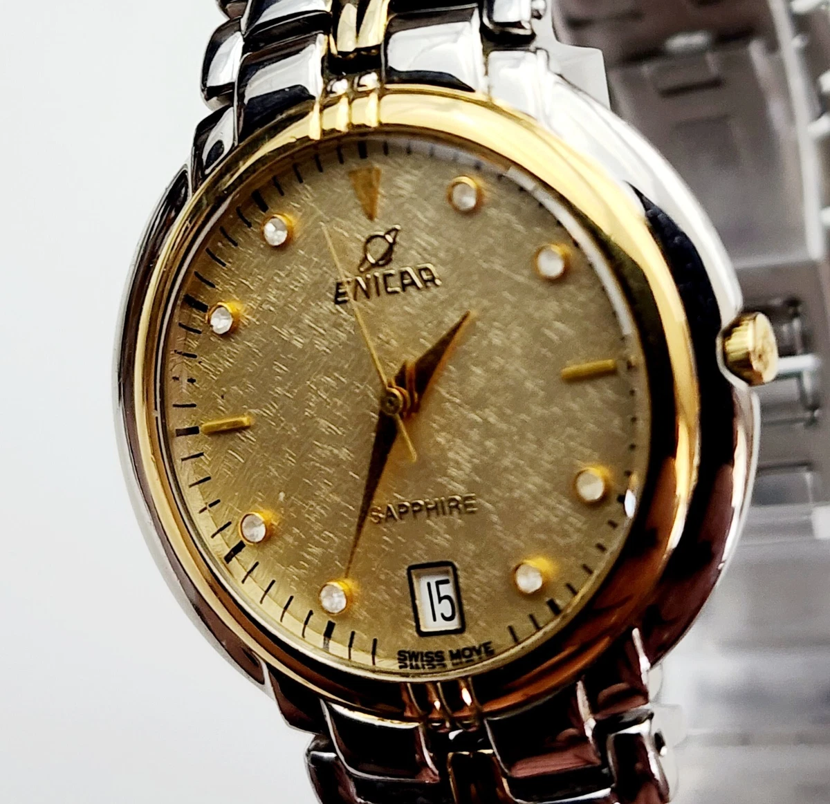 Enicar 18k gold watch sale