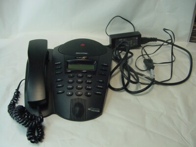POLYCOM SOUNDPOINT PRO SE-220 2201-66315-001 WITH POWER CORD | eBay