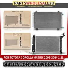 Radiator & AC Condenser Cooling Kit for Toyota Corolla 2003-2004 1.8L 164100D240