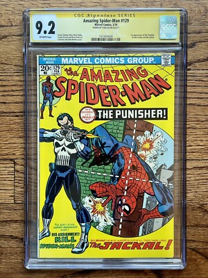 HOT Amazing Spider-man 129 Marvel 1974 CGC 9.2 SS 1st Punisher