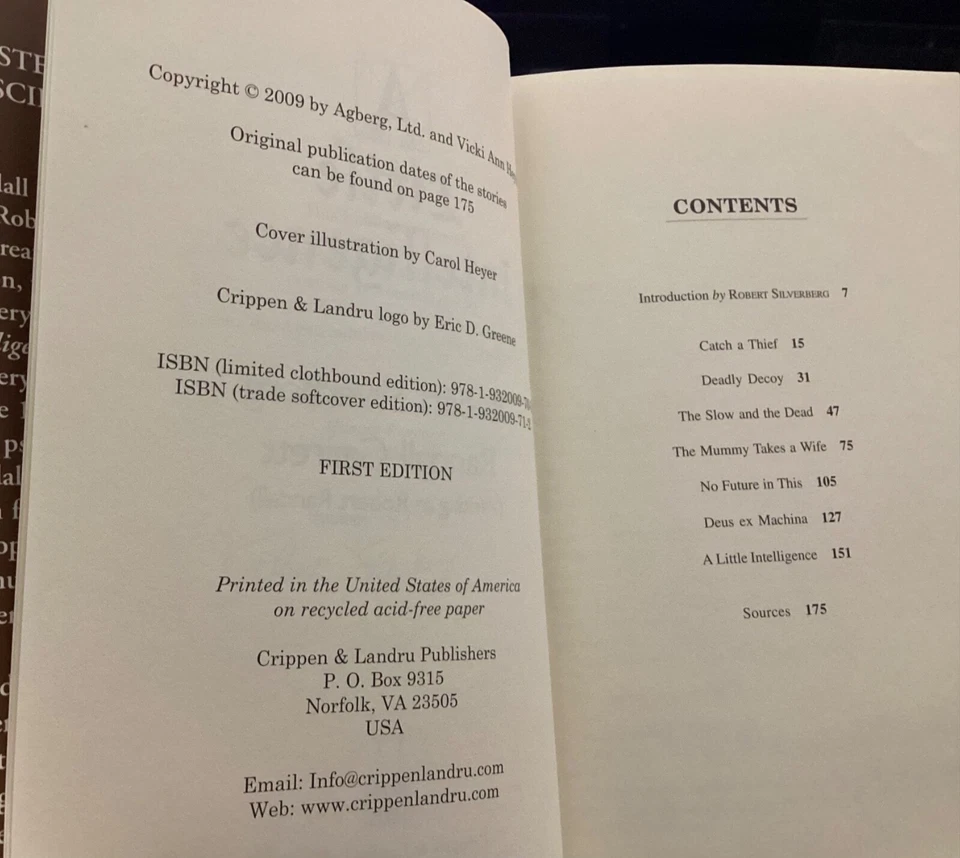 "A Little Intelligence" Robert Silverberg Limited Edition #41 Signed - Image 4 of 4