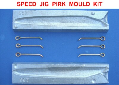 250g SPEED JIG PIRK MOLD KIT 6 LOOPS KAJAK BOOT MEERESANGELN QUICK DROP DORSCH KÖDER