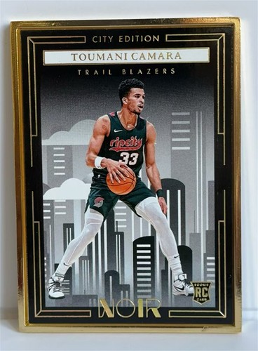 2023-24 Panini Noir Toumani Camara #250 City Edition Gold Frame Rookie RC /7