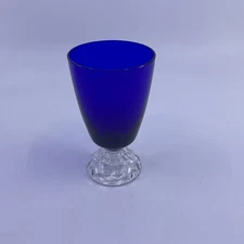 Fostoria American Lady Regal Blue Juice 4 1/8 " tall - Mint