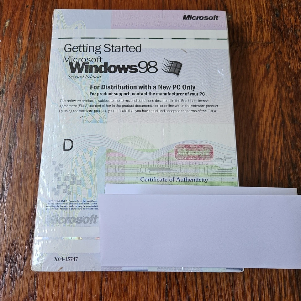 Microsoft Win 98 SE Second Edition Windows 98 X04-15747 - Image 2 of 4