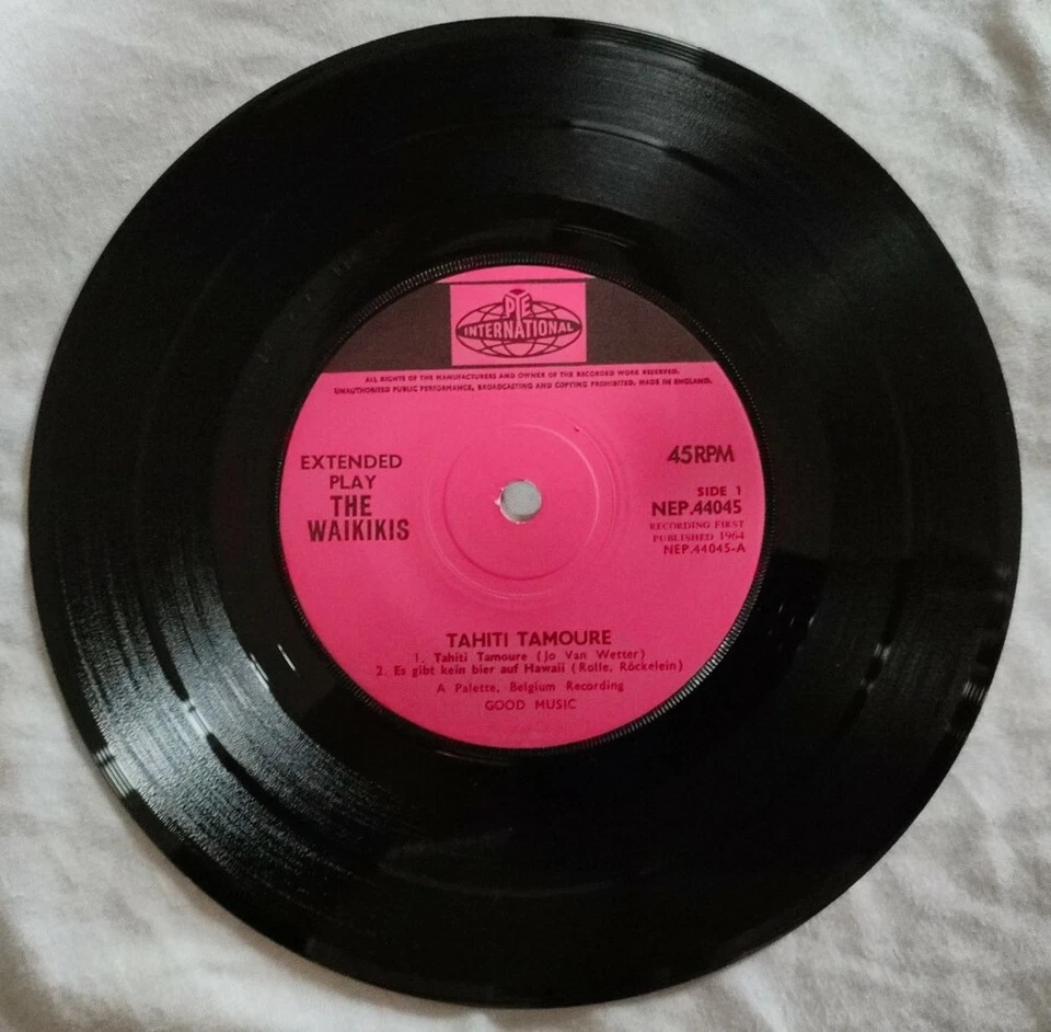 The Waikikis-Tahiti Tamoure Vinyl EP 7" Single.1964 Pye International NEP 44045. Foto 3 de 4
