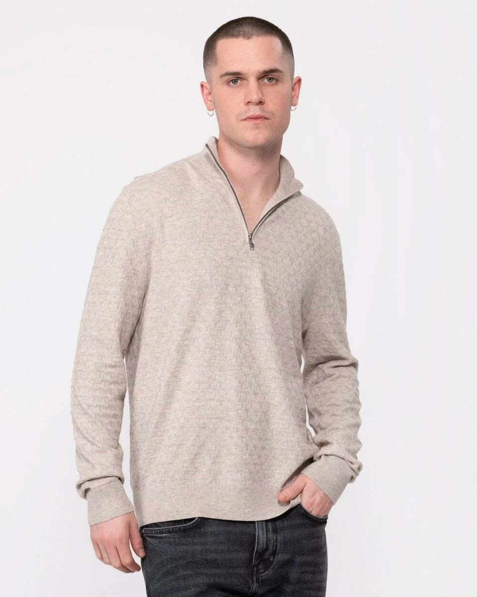 Ted Baker Kurnle Mens Long Sleeve T Knit Funnel Neck Jumper eBay
