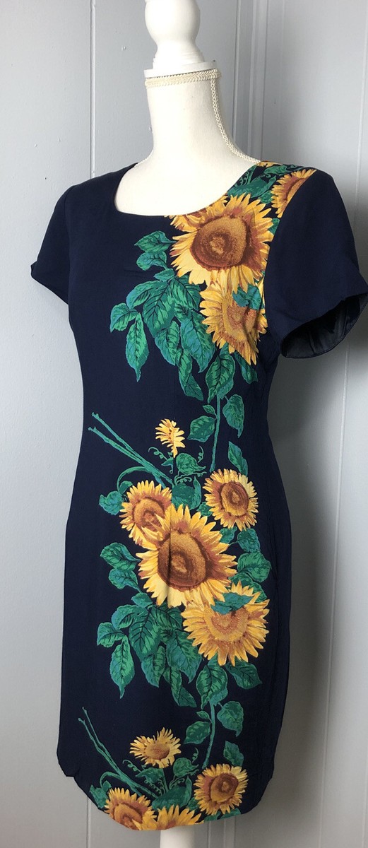 blue dress with sunflowers Vintage First Focus Women’s Size 7/8 w/sunflowers Short Sleeve SIZE:43 Please note that downloads SALE  DRESS Taylor Modest Midi in