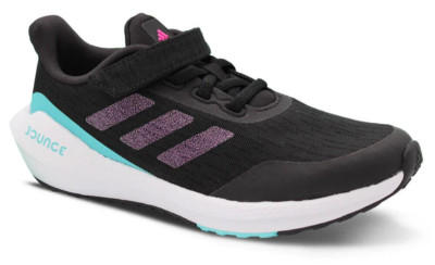 Adidas KIDS Run EQ21 ''Black Pulse Aqua'' Running Athletic Shoes H01876