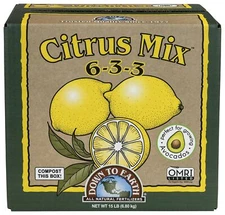 	Down to Earth Organic Citrus Fertilizer Mix 6-3-3 15 lbs	