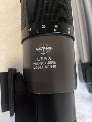 SWIFT lynx 20-60 x 60ZOOMspotting scope.. made in japan