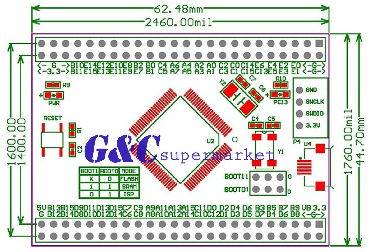 Sistema Minimo ARM STM32 Scheda Di Sviluppo STM32F103VET6 ARM Cortex-M3 - Sistema Minimo, Nuova, Per Progetti Elettronici Scheda ARM Sviluppo Sistema Minimo ARM STM32 Scheda Di Sviluppo STM32F103VET6 ARM Cortex-M3 - Sistema Minimo, Nuova, Per Progetti Elettronici Scheda ARM Sviluppo