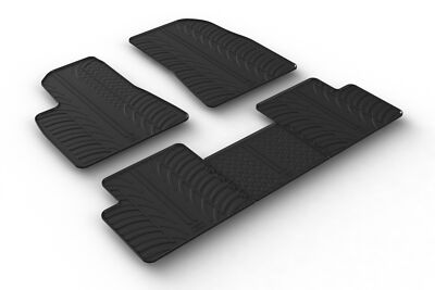 Design Gummi Fußmatten passend für Tesla Model 3 07.2017-11.2020 Passform Gummim