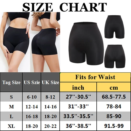Women's High Waist Half Slip Shorts With Lace Trim Shapewear for Under Dresses - Picture 22 of 34