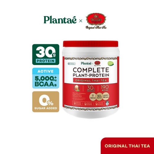 Plantae Complete Plant Protein Powder Original Thai Tea Cha Tra Mue Flavor 800g - Picture 8 of 16