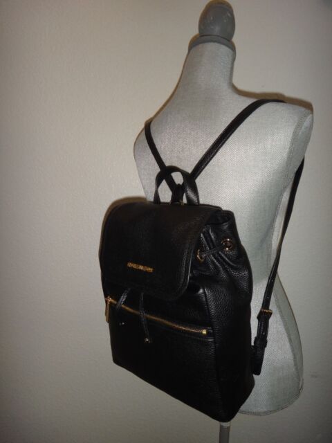 MK black leather handbags