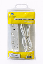 Image of Denwood 4-Way Extension Lead 2M Individually Switched with Neon Light UK Plug