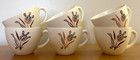 Vintage Poole Pottery England Blue Tulip 6 Small Coffee Cups
