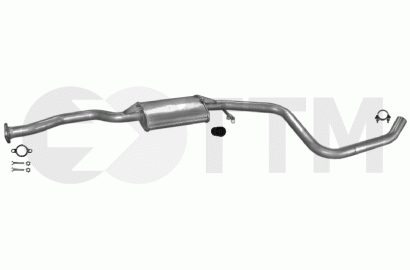 Silencieux Intermédiaire Pour Ford Escort Orion 1.3 60cv 1990-1992 - Marque BFC - Neuf - Garantie 2 Ans