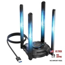 USB WiFi Adapter for Desktop PC, Tri-Band BE6500 WiFi 7 Adapter BE6500-WiFi 7