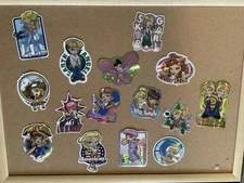 2003 Y2K ODM ZUM Brand Imports Prism Holo Girl Power Vending Sticker Lot of 15 